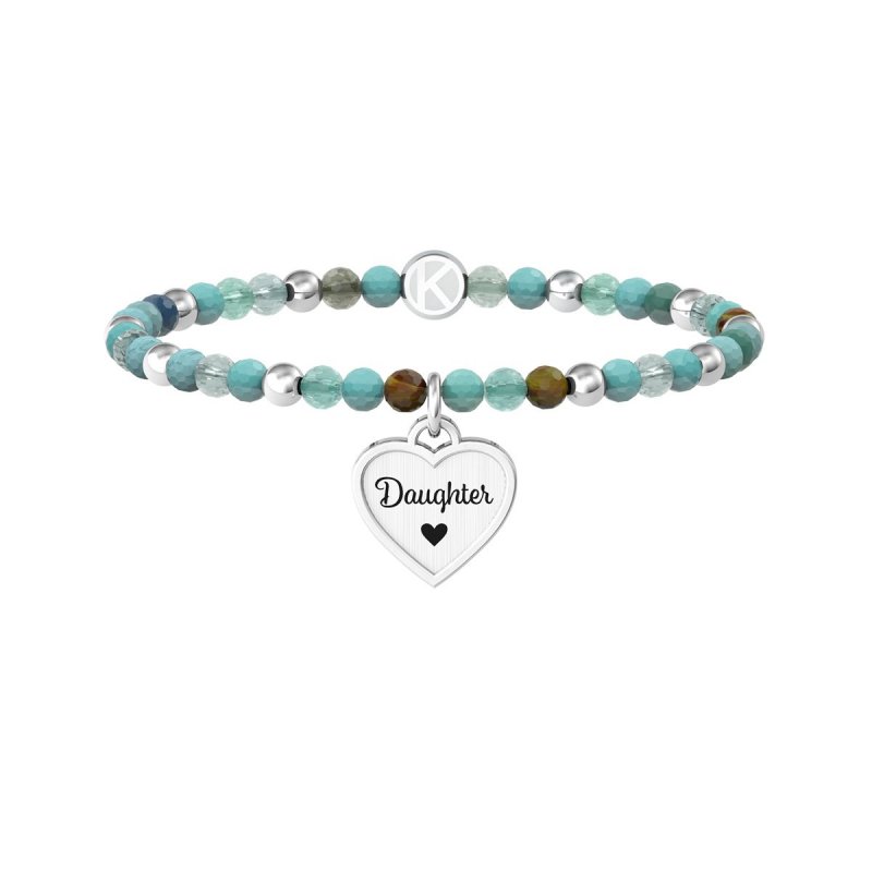 Kidult - Bracciale In Acciaio 316L - Agata Striata