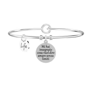 Kidult - Bracciale Bangle In Acciaio 316L - Lucido E Satinato