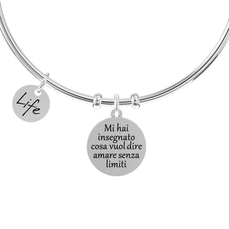 Kidult - Bracciale Bangle In Acciaio 316L - Lucido E Satinato