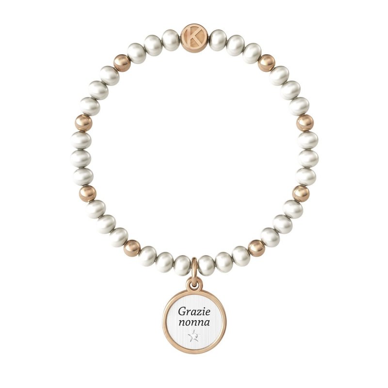 Kidult - Bracciale Perle Colt - Acciaio 316L - Pvd Rosé