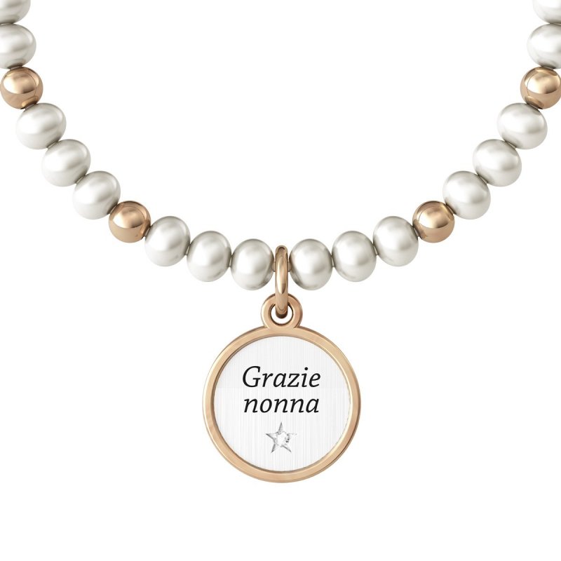 Kidult - Bracciale Perle Colt - Acciaio 316L - Pvd Rosé
