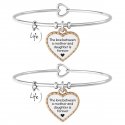 Kidult - Bracciale In Acciaio 316L - Pvd Rosé - Cristallo