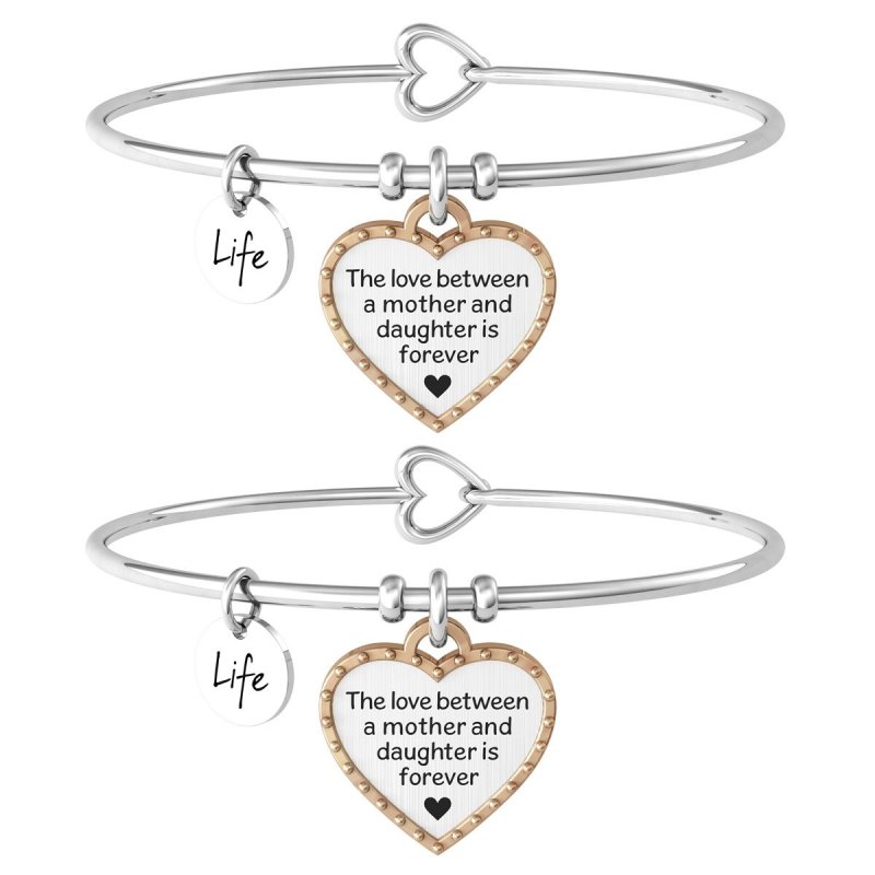 Kidult - Bracciale In Acciaio 316L - Pvd Rosé - Cristallo