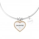 Kidult - Bracciale In Acciaio 316L - Pvd Rosé - Cristallo