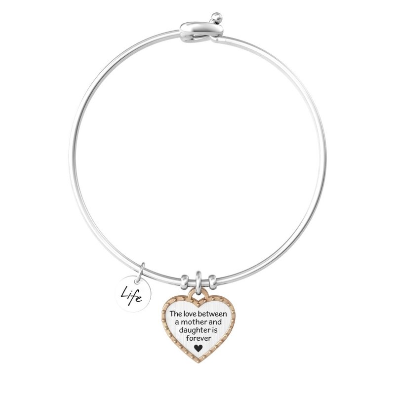 Kidult - Bracciale In Acciaio 316L - Pvd Rosé - Cristallo