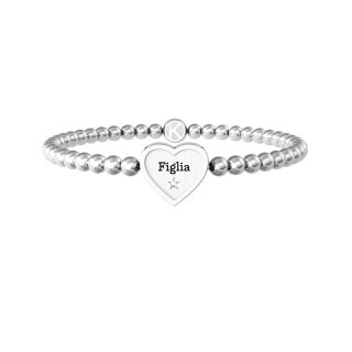 Kidult - Bracciale In Acciaio 316L - Cristalli Bianchi