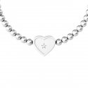Kidult - Bracciale In Acciaio 316L - Cristalli Bianchi