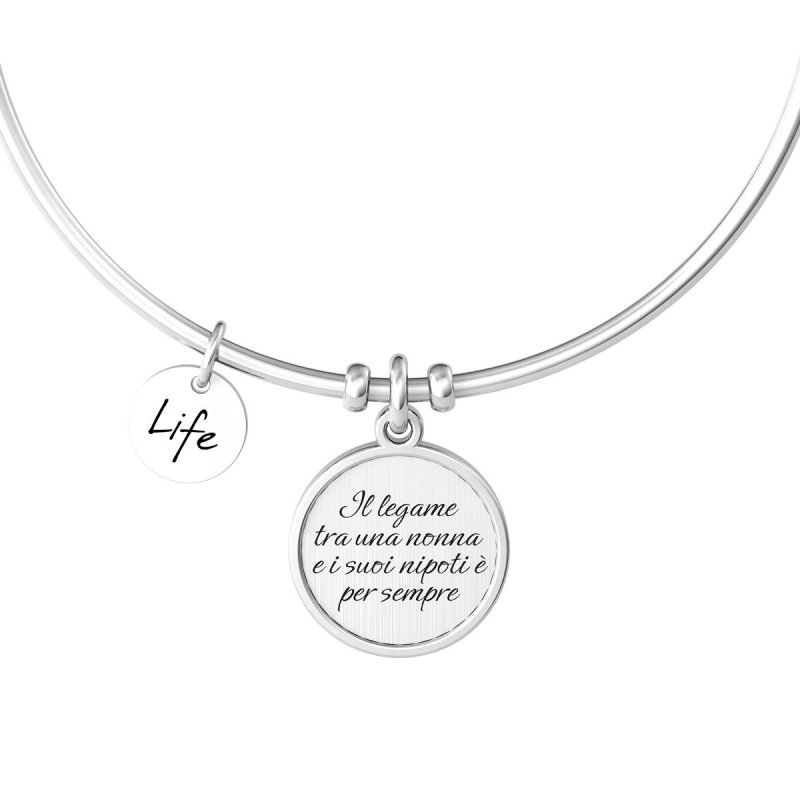 Kidult - Bracciale Bangle - Acciaio 316L - Cristallo