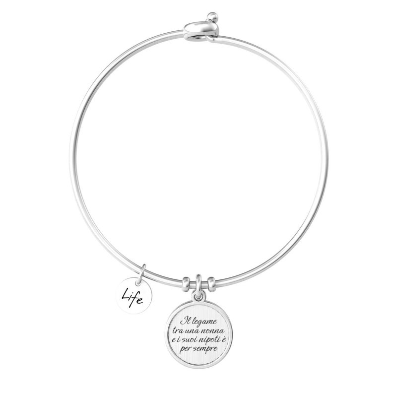 Kidult - Bracciale Bangle - Acciaio 316L - Cristallo