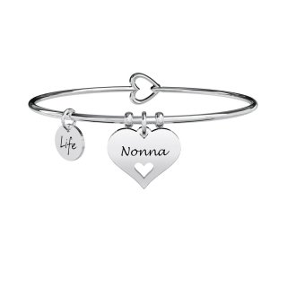 Kidult - Bracciale Bangle - Acciaio 316L - Ciondolo Cuore