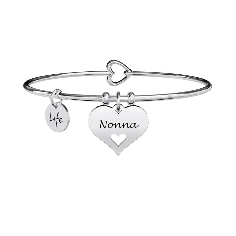 Kidult - Bracciale Bangle - Acciaio 316L - Ciondolo Cuore