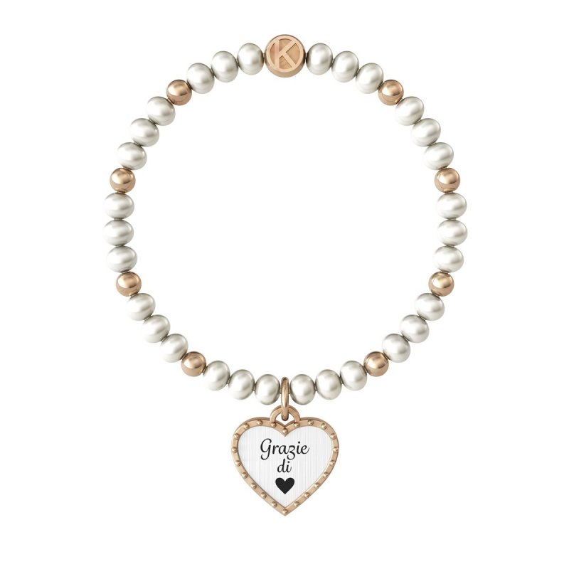 Kidult - Bracciale Con Perle Coltivate - Acciaio 316L