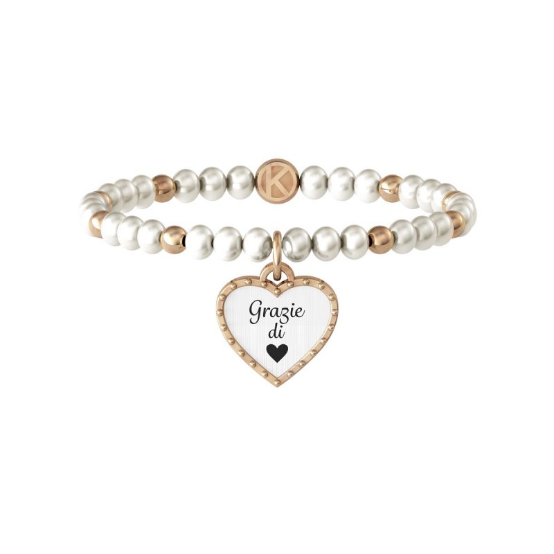 Kidult - Bracciale Con Perle Coltivate - Acciaio 316L