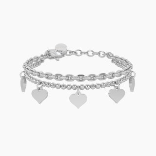 Kidult - Bracciale Catena Forzatina - Acciaio - Regolabile