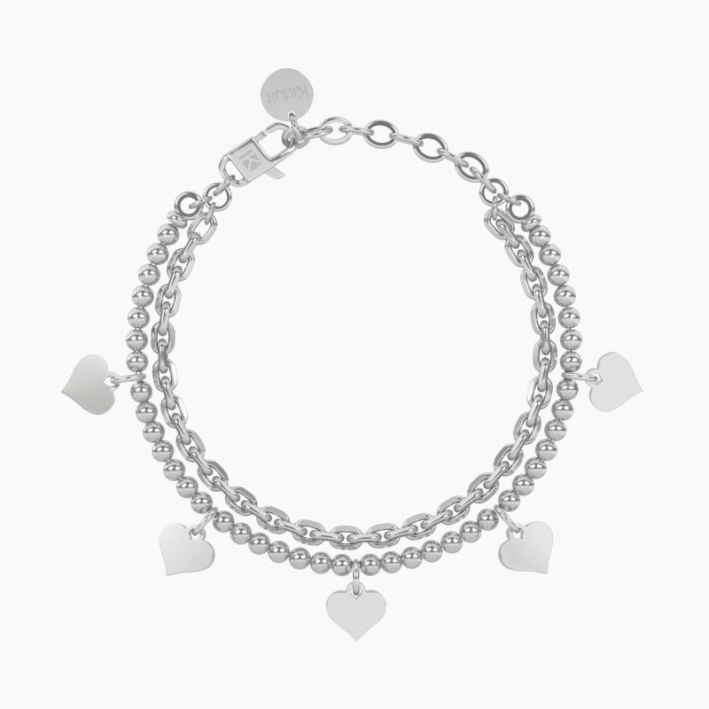 Kidult - Bracciale Catena Forzatina - Acciaio - Regolabile