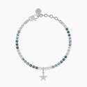 Kidult - Bracciale Tennis Azzurro - Stella - Acciaio