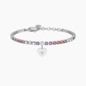 Kidult - Bracciale Tennis Rosa E Viola - Acciaio - Cristalli