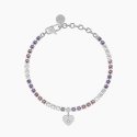 Kidult - Bracciale Tennis Rosa E Viola - Acciaio - Cristalli
