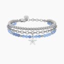 Kidult - Bracciale Giada Azzurra Con Stella - Acciaio - Giada