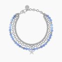 Kidult - Bracciale Giada Azzurra Con Stella - Acciaio - Giada
