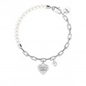 Kidult - Bracciale In Acciaio 316L - Perle - Cristalli