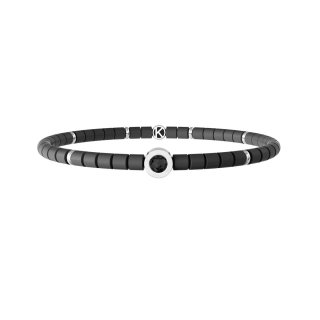 Kidult - Bracciale In Acciaio 316L - Ematite - Cristalli