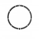 Kidult - Bracciale In Acciaio 316L - Ematite - Cristalli