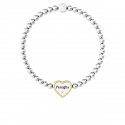 Kidult - Bracciale In Acciaio 316L - Pvd Giallo - Cristalli