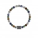 Kidult - Bracciale In Acciaio 316L - Pietre Pvd Nero
