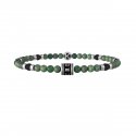 Kidult - Bracciale Pietre Multicolor - Acciaio 316L - Pvd Nero