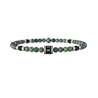 Kidult - Bracciale Pietre Multicolor - Acciaio 316L - Pvd Nero