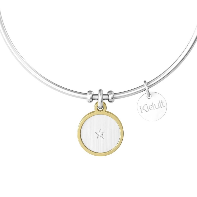 Kidult - Bracciale In Acciaio 316L - Pvd Giallo - Borchie
