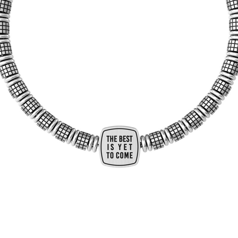 Kidult - Bracciale In Acciaio 316L - Lucido E Satinato