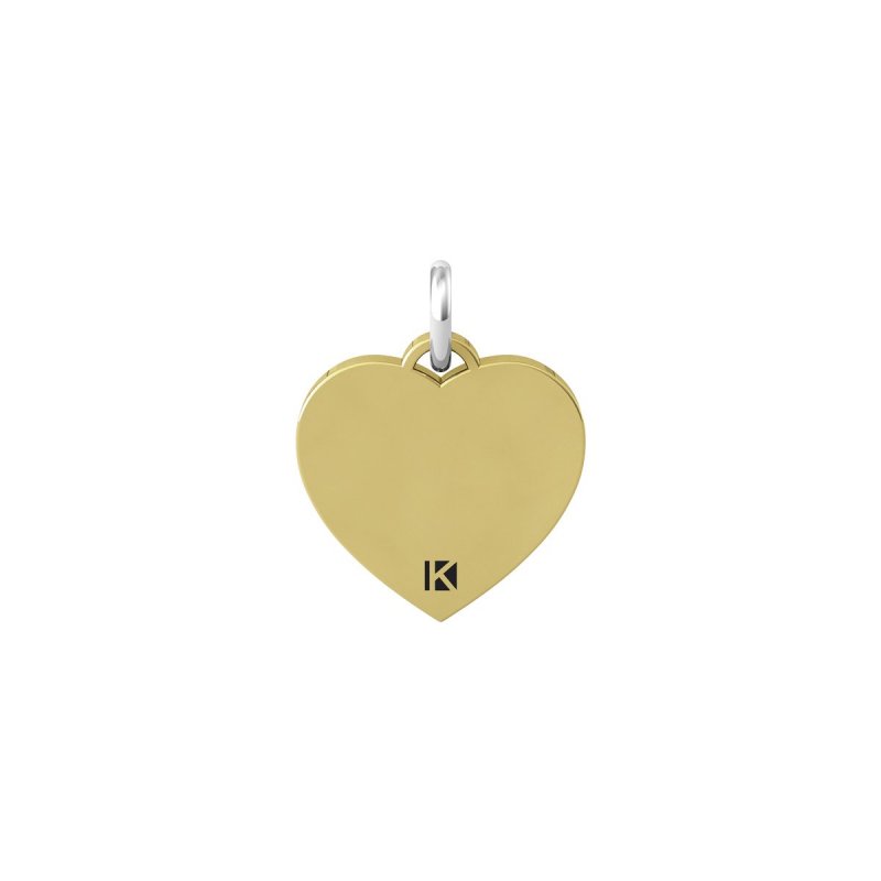 Kidult - Ciondolo In Acciaio 316L - Pvd Giallo - Cristalli