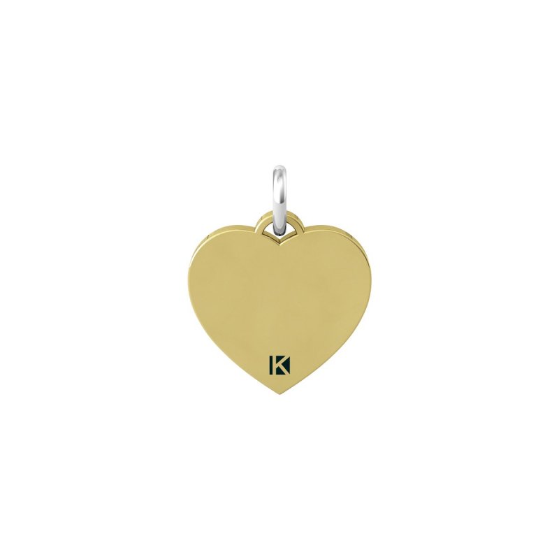 Kidult - Ciondolo In Acciaio 316L - Pvd Giallo - Cristalli