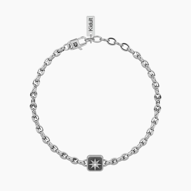 Kidult - Bracciale Uomo Con Rosa Dei Venti - Libero Ed Intrepido