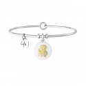 Kidult - Bracciale In Acciaio 316L - Pvd Gold - Cristallo