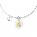 Kidult - Bracciale In Acciaio 316L - Pvd Gold - Cristallo