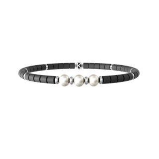 Kidult - Bracciale In Acciaio 316L - Pvd Nero - Ematite