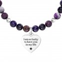 Kidult - Bracciale In Acciaio 316L - Agata - Cristalli
