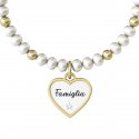 Kidult - Bracciale In Acciaio 316L - Pvd Giallo - Perle