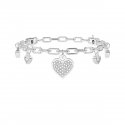 Kidult - Bracciale In Acciaio 316L - Cristalli Zirconi