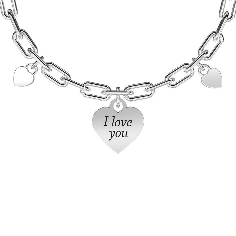 Kidult - Bracciale In Acciaio 316L - Cristalli Zirconi