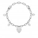 Kidult - Bracciale In Acciaio 316L - Cristalli Zirconi
