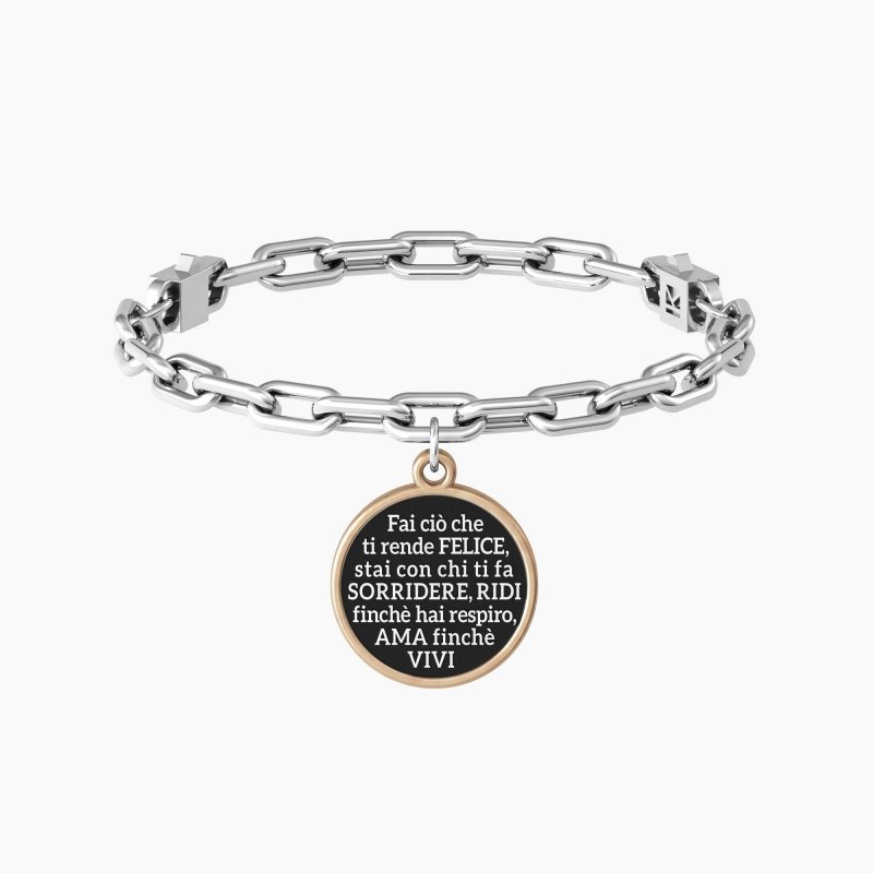 Kidult - Bracciale Figlia Felicità - Acciaio - Comfort Fit