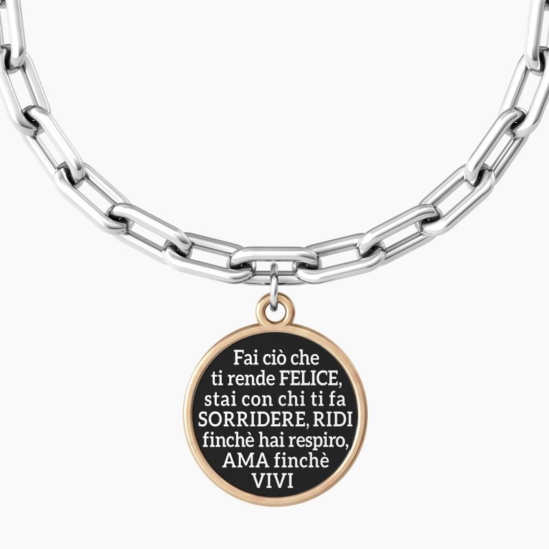Kidult - Bracciale Figlia Felicità - Acciaio - Comfort Fit