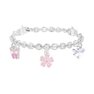 Kidult - Bracciale In Acciaio 316L - Smalto - Cristalli