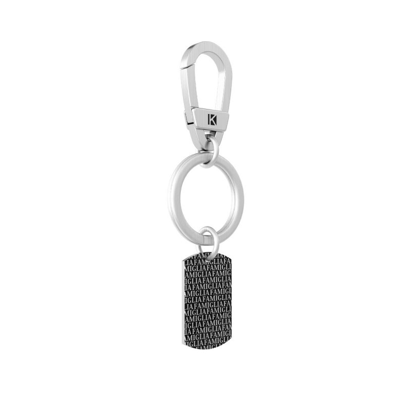Kidult - Portachiavi In Acciaio 316L - Pvd Black