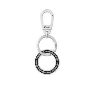 Kidult - Portachiavi In Acciaio 316L - Pvd Black