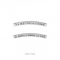 Kidult - Bracciale Pietre Multicolor - Acciaio 316L - Pvd Nero